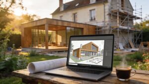 Interface du logiciel Permishabitation pour déposer un permis de construire en ligne".